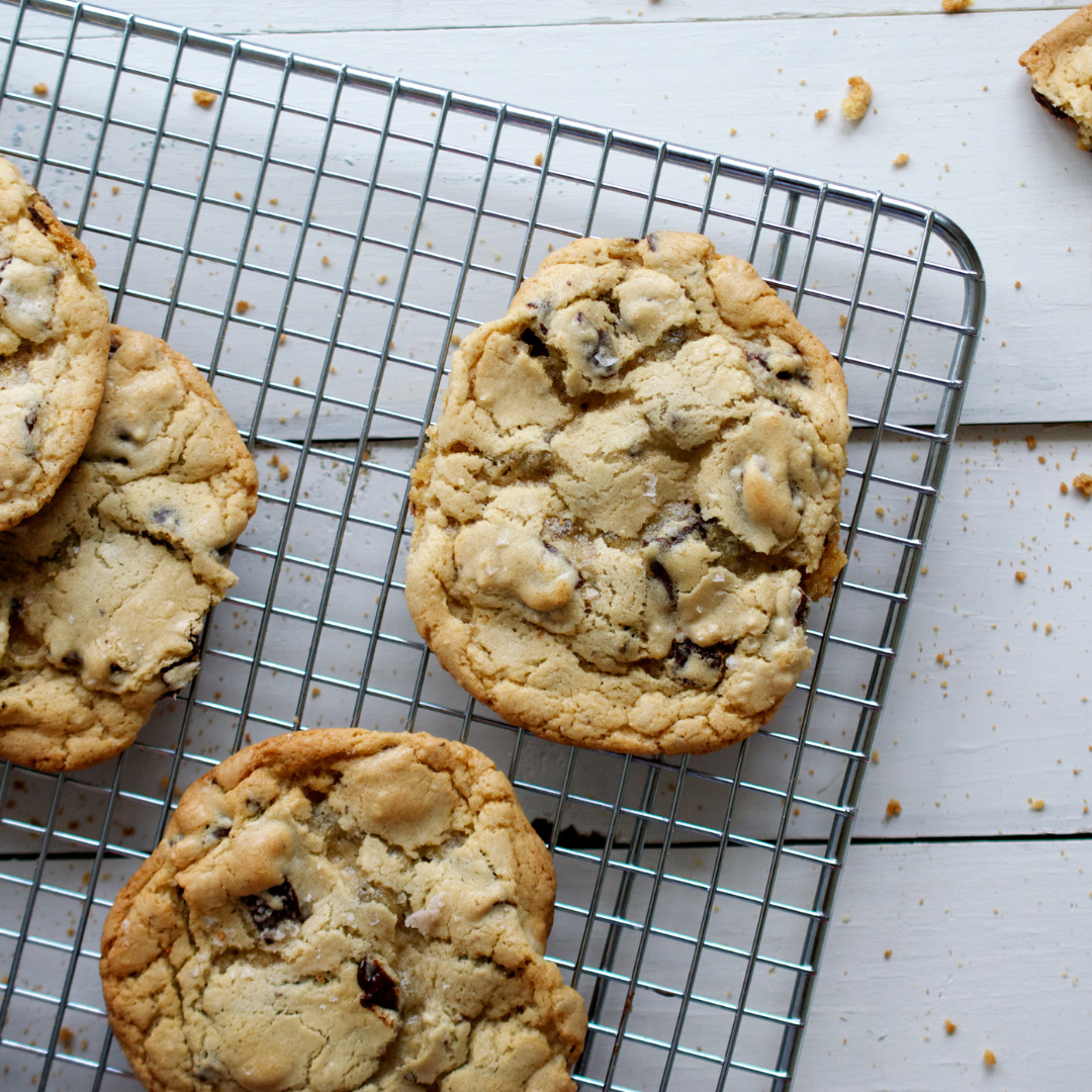Homemade Chocolate Chip Cookie - Cookies on Rack