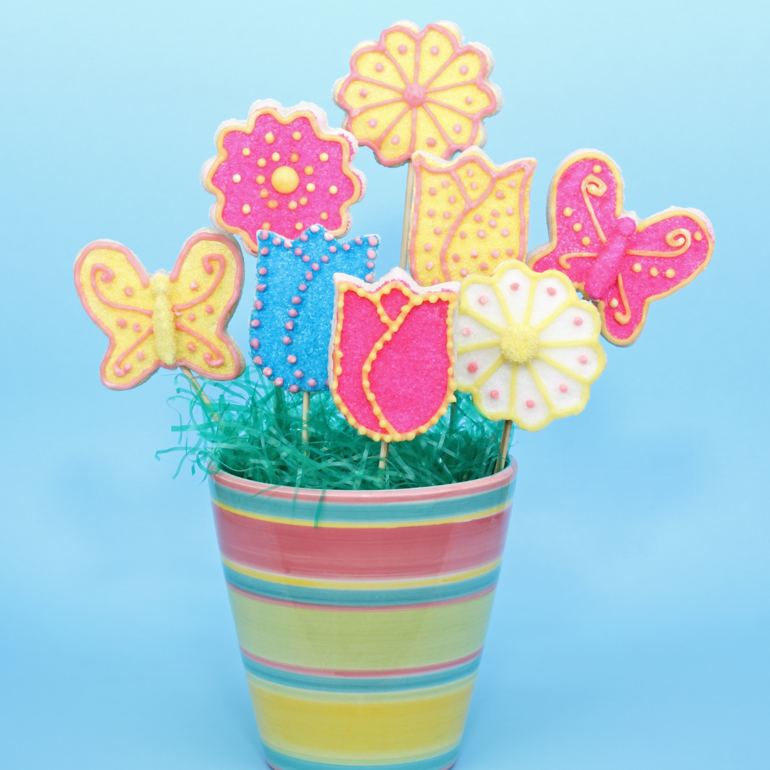 How to Make Cookie Bouquets - Easter Cookie Bouquet