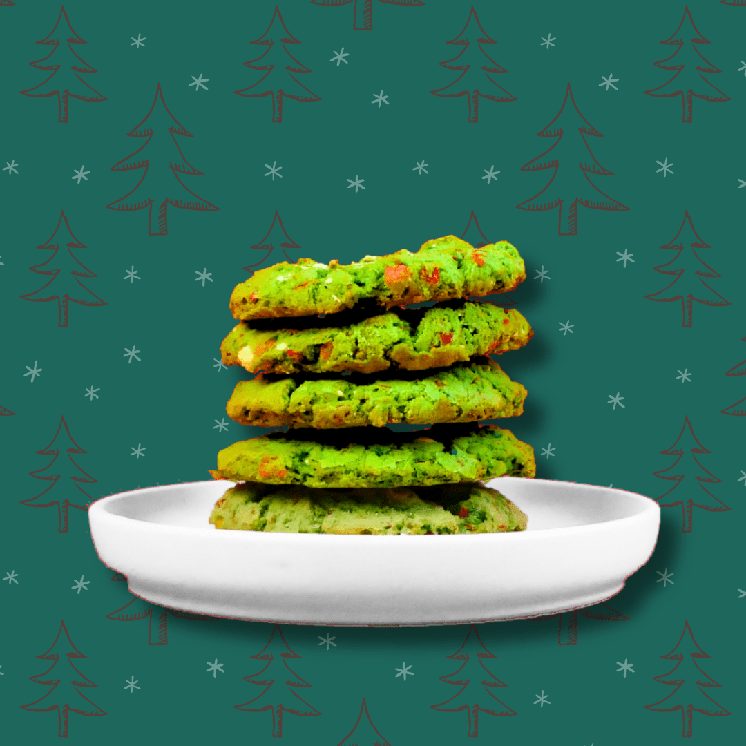 Christmas Tree Cookies stacked
