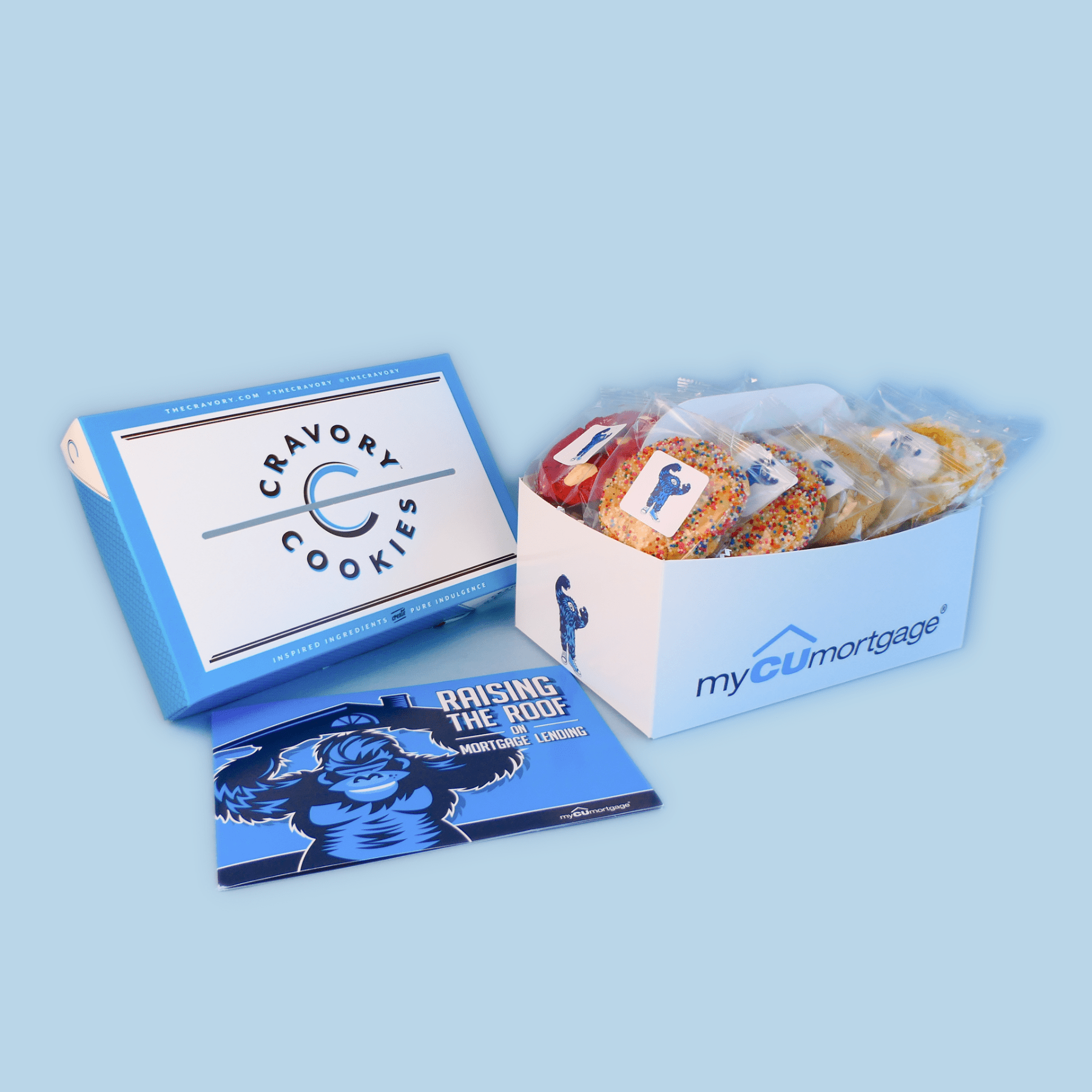 Assorted cookies in box