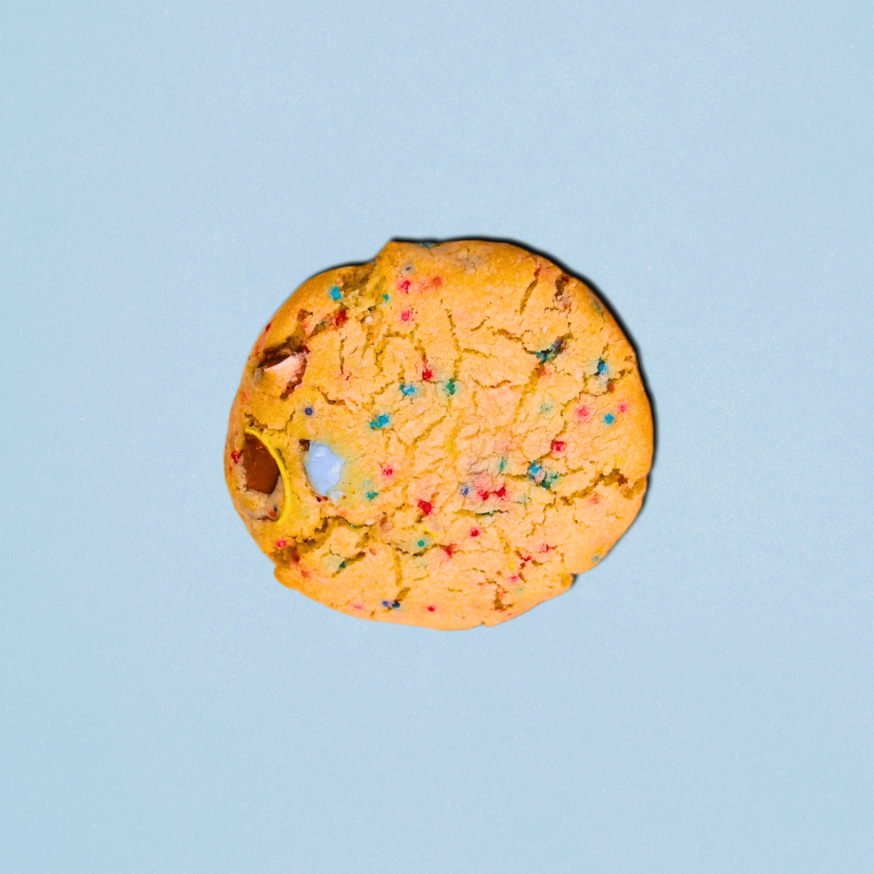 Easter Eggscape Cookies Flat Lay