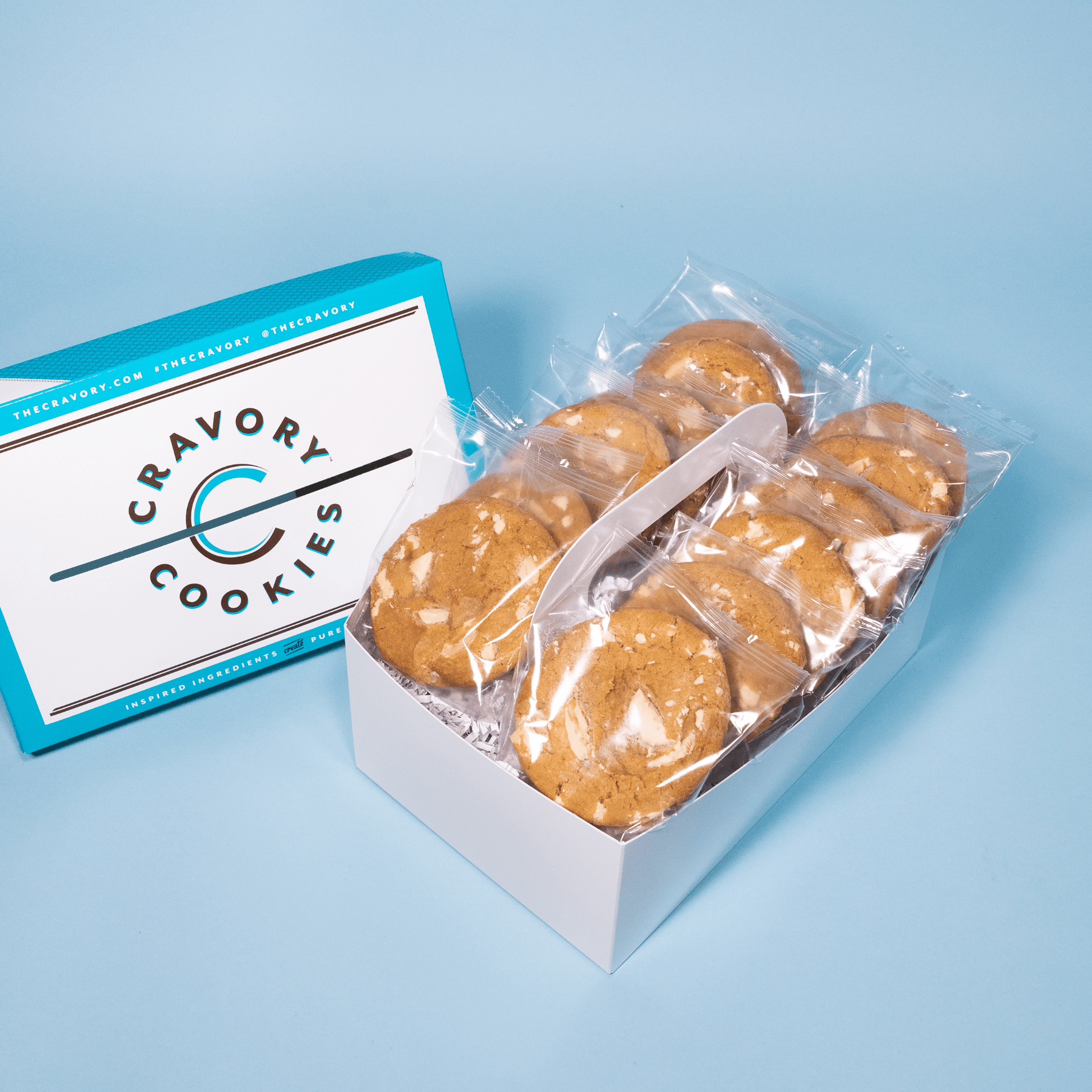 Salted Caramel Cream cookies in box