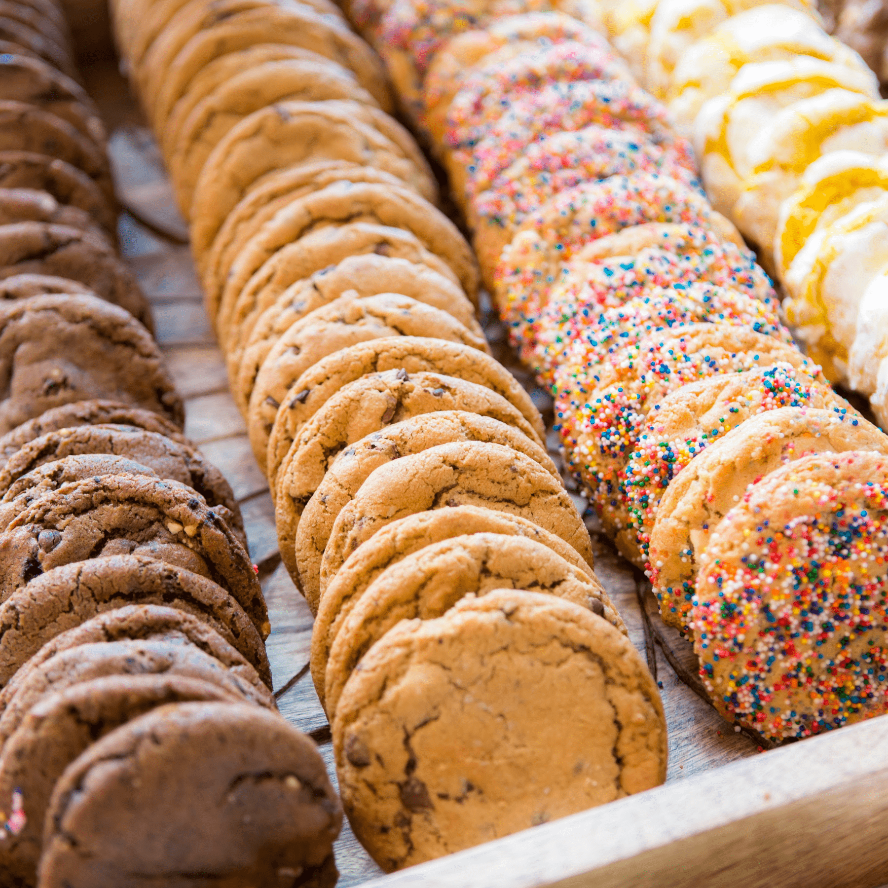 Assorted cookie wedding table