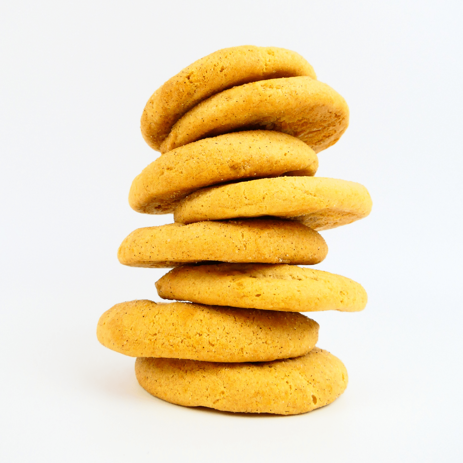 Banana Cheesecake Cookies Stacked