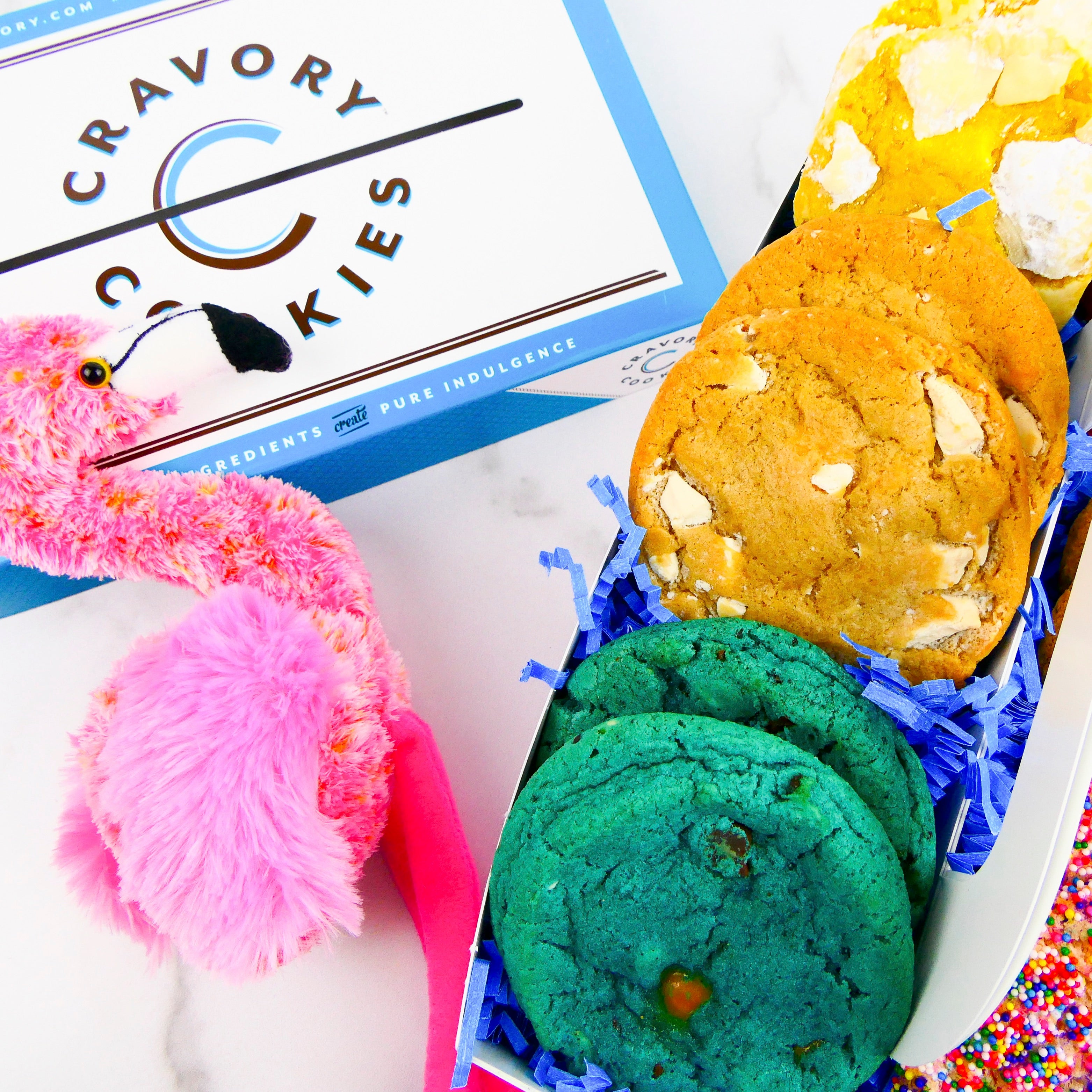 Kids Cookie Box - Flamingo