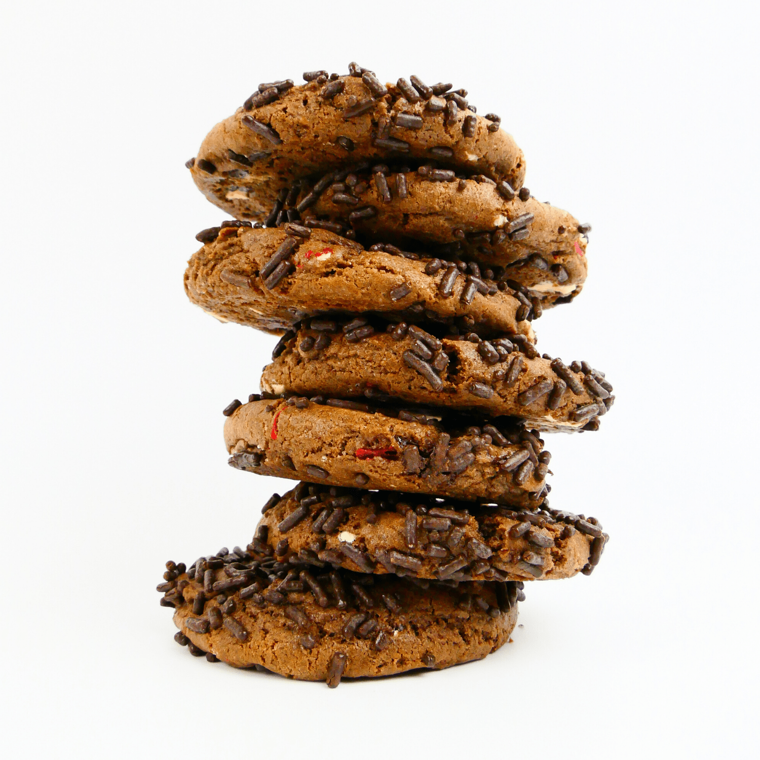 Black Forest Cake Cookies - Stacked
