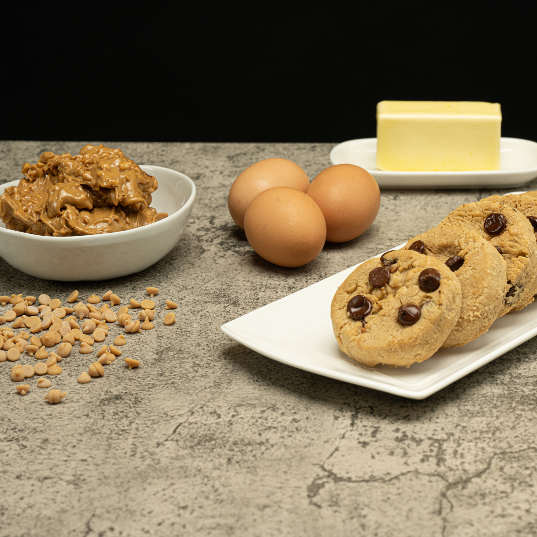 cookies on tray