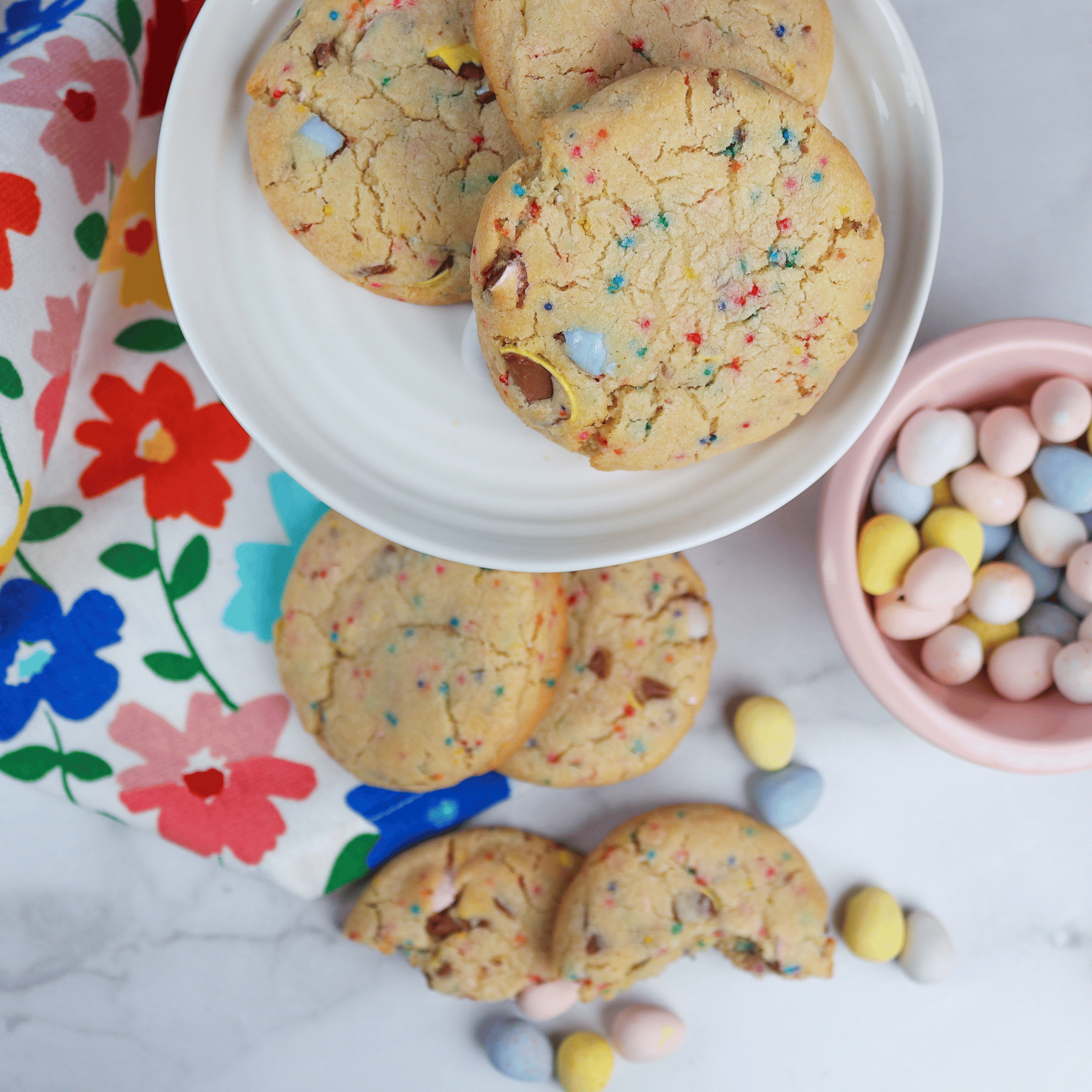 Easter Eggscape Cookies