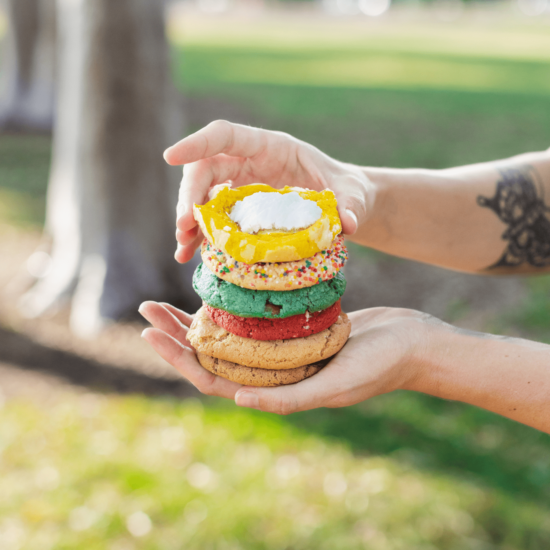 best seller mix cookies stacked