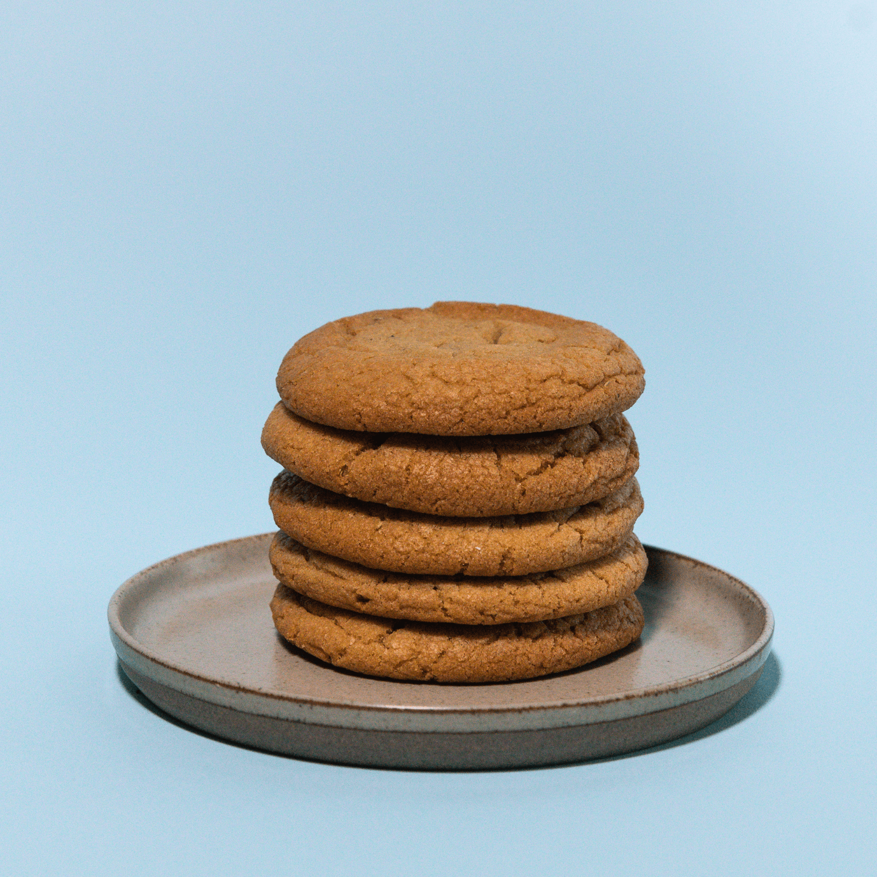 Rosemary Balsamic cookies stacked