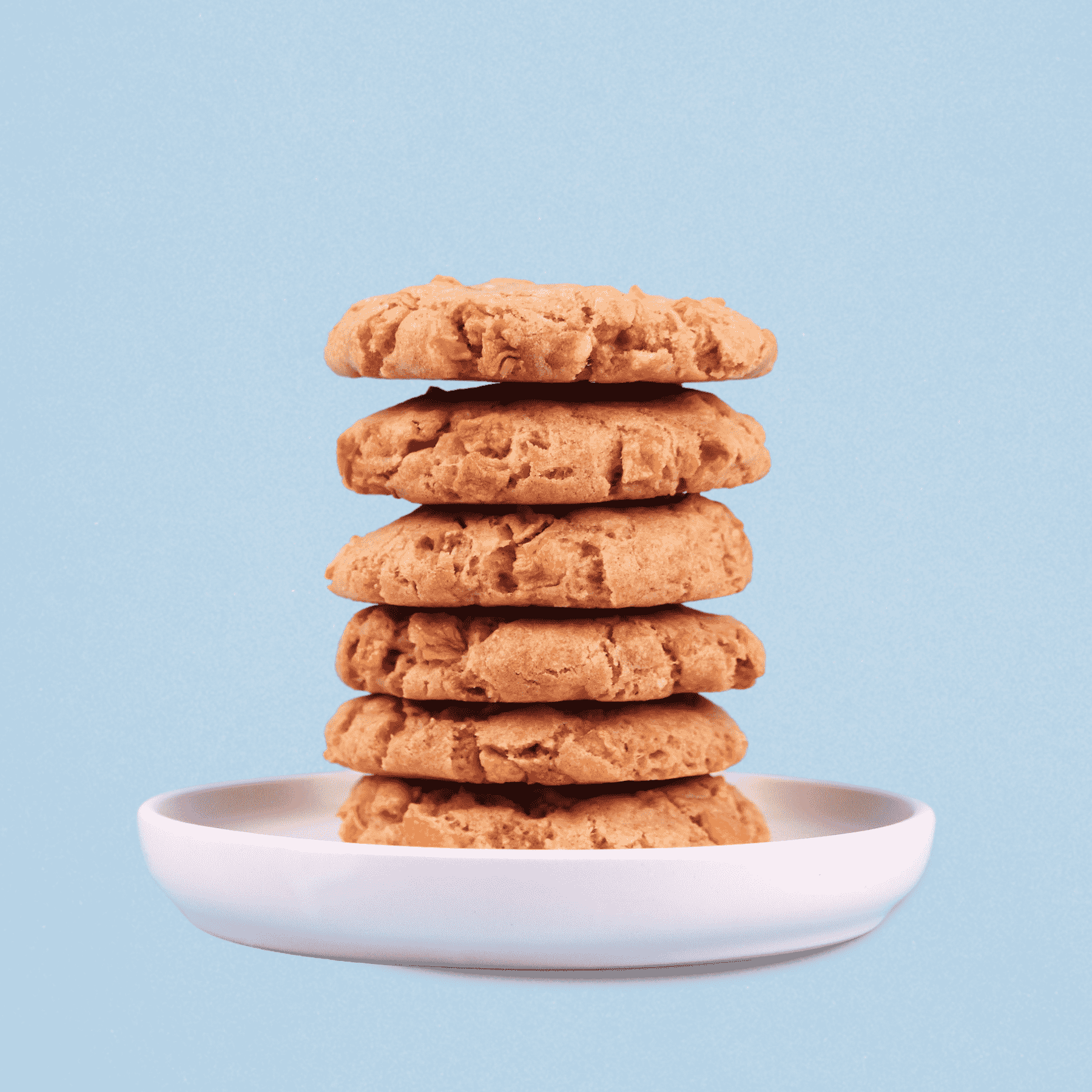 Spiced apple chai stack of six cookies