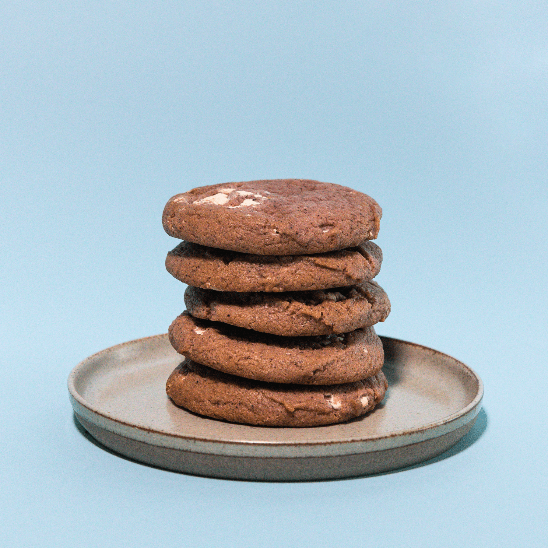 taro cookies stacked