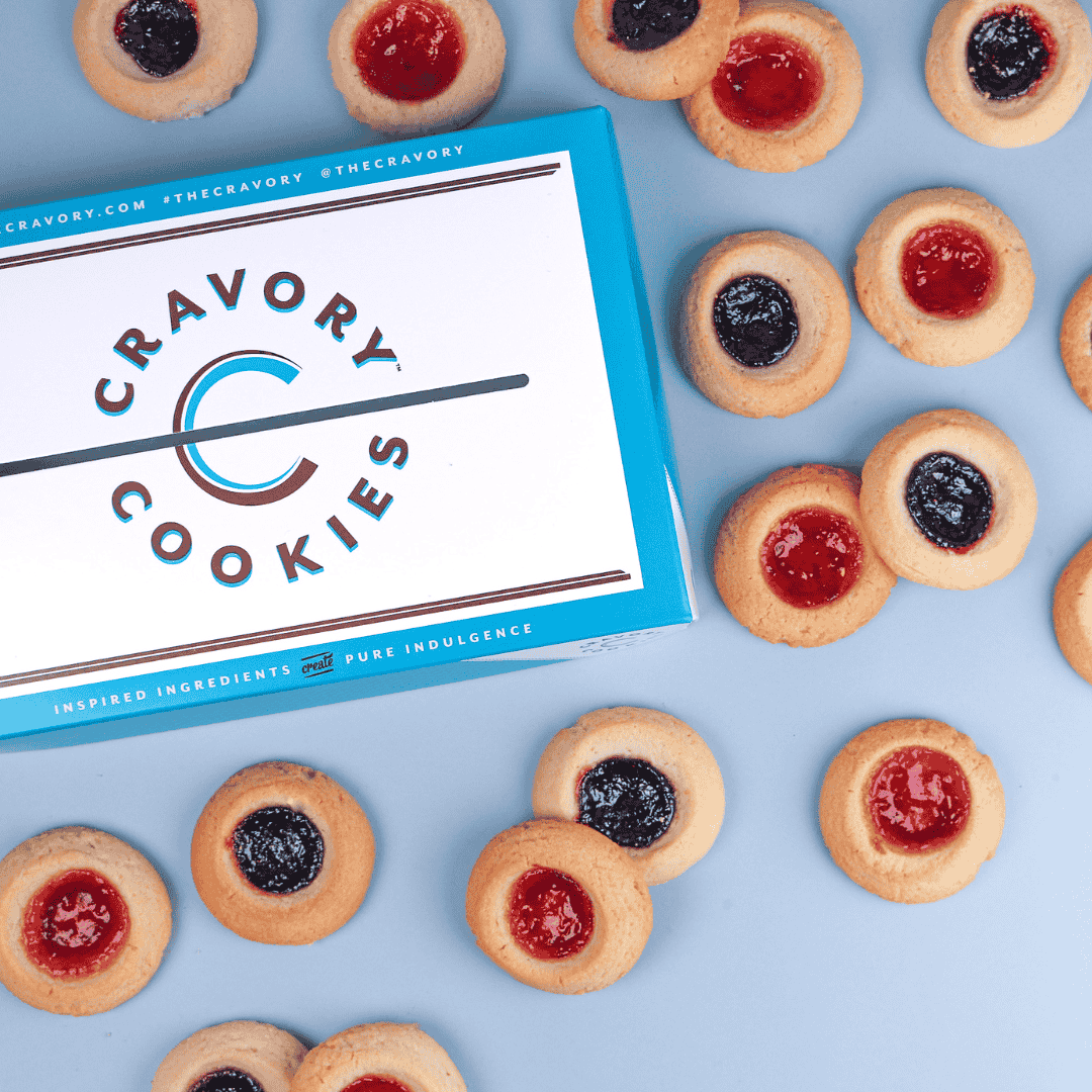 Cherry and Blueberry Thumbprint Cookie Mix