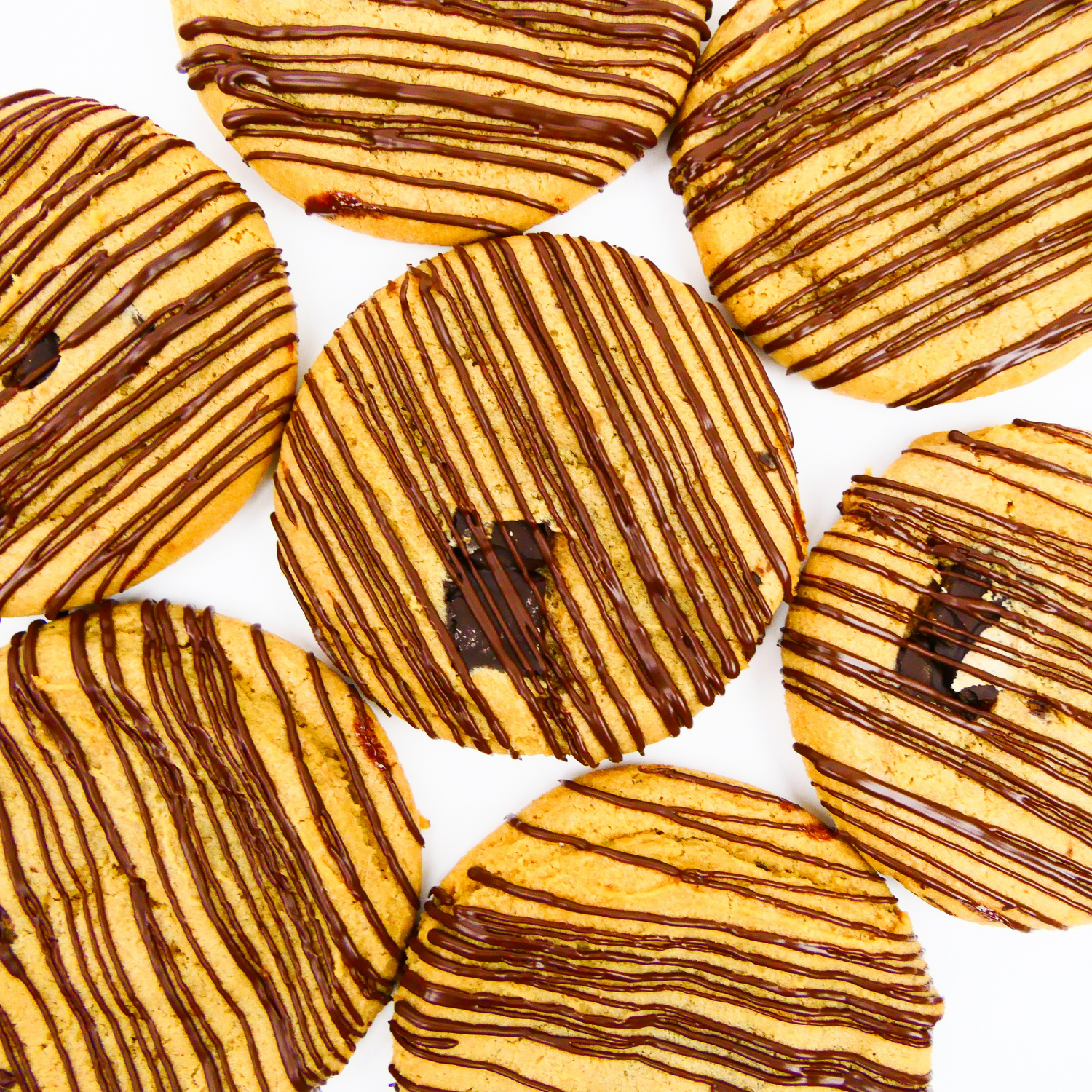 Dulce de Leche Cookies - Cookies with Chocolate Drizzle