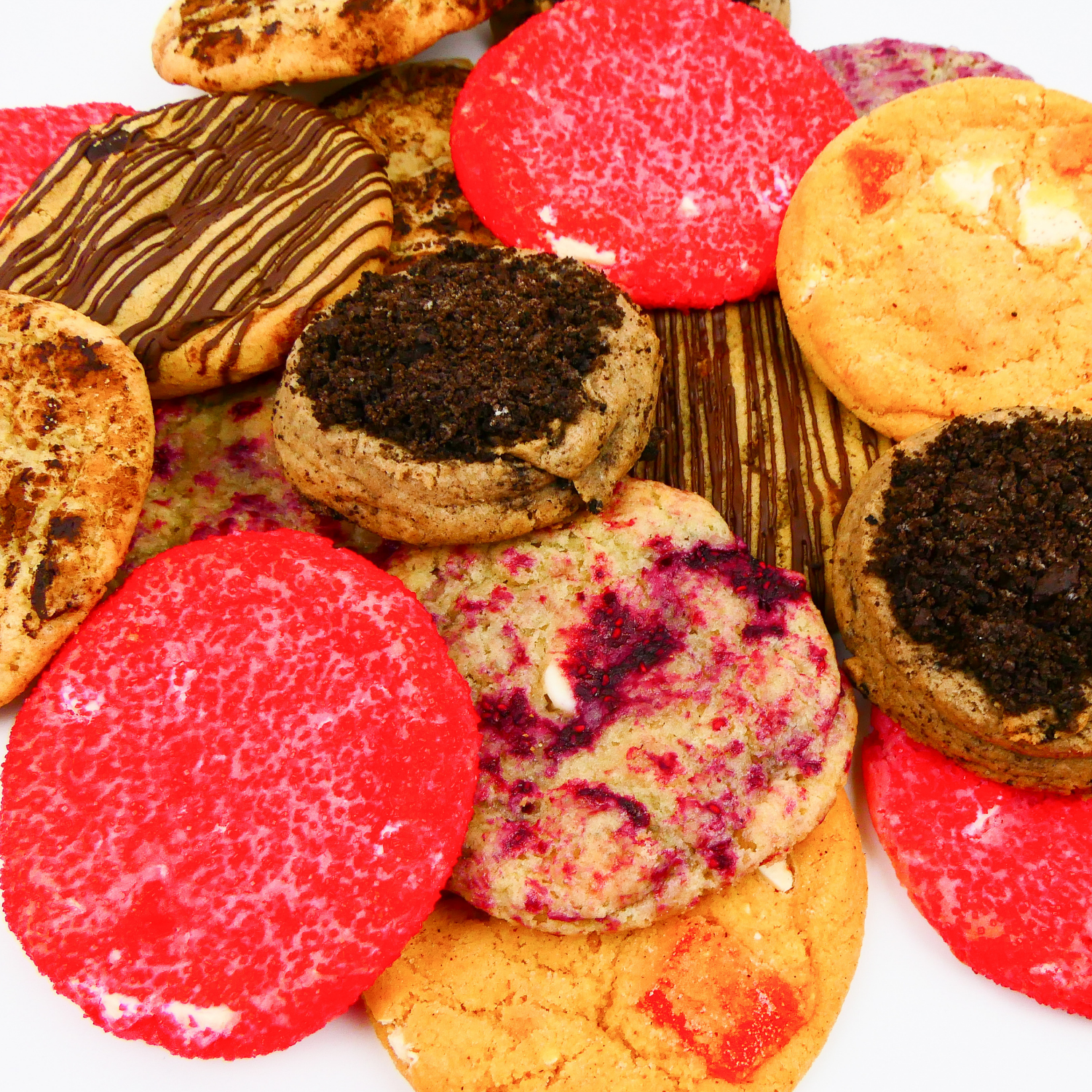 May Cookies - Oreo Churro, Razzle Dazzle, Dulce de Leche, Pink Squirrel Cookies