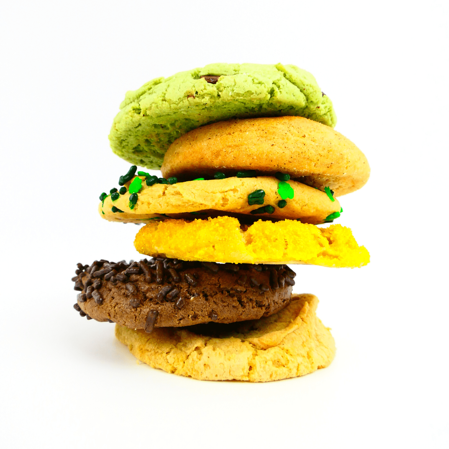 March Mix Cookies stacked